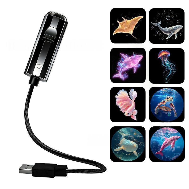 Portable USB Starry Sky Projection Night Light With Interchangeable Slides
