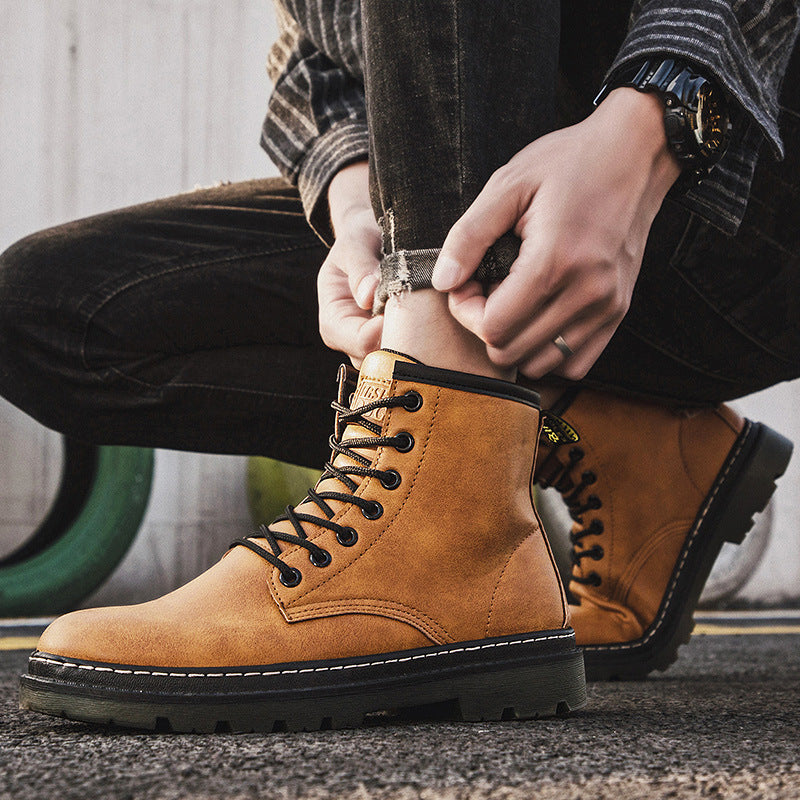 Men's Platform Motorcycle Fashion Martin Boots