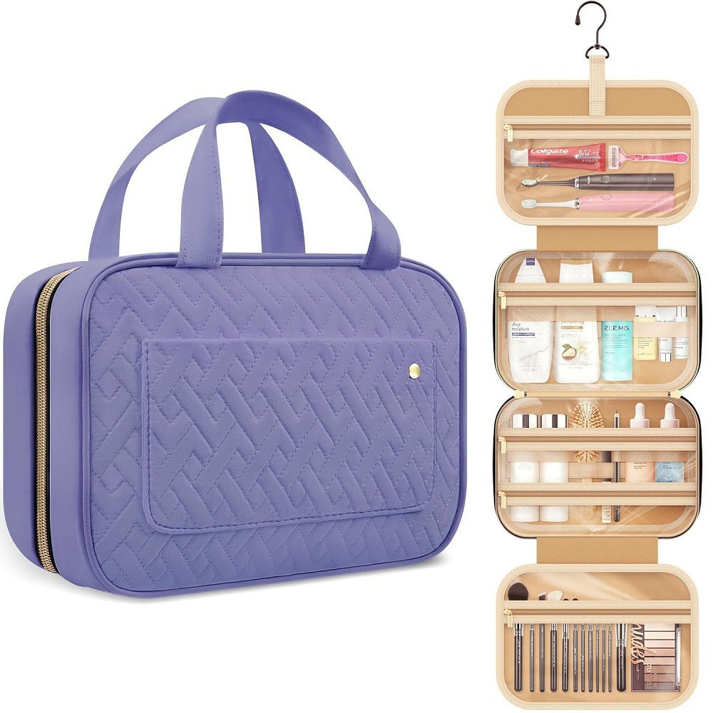 Women's Travel Toiletry Bag with Hanging Hook