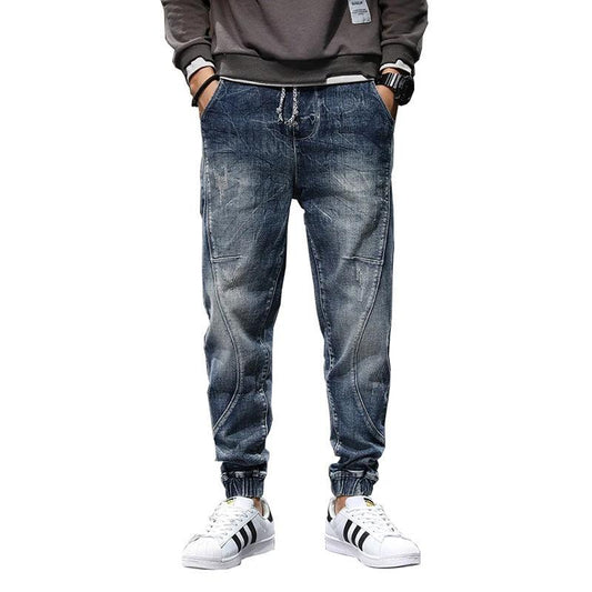 Jeans elásticos de mezclilla para hombre talla grande Slim Casual
