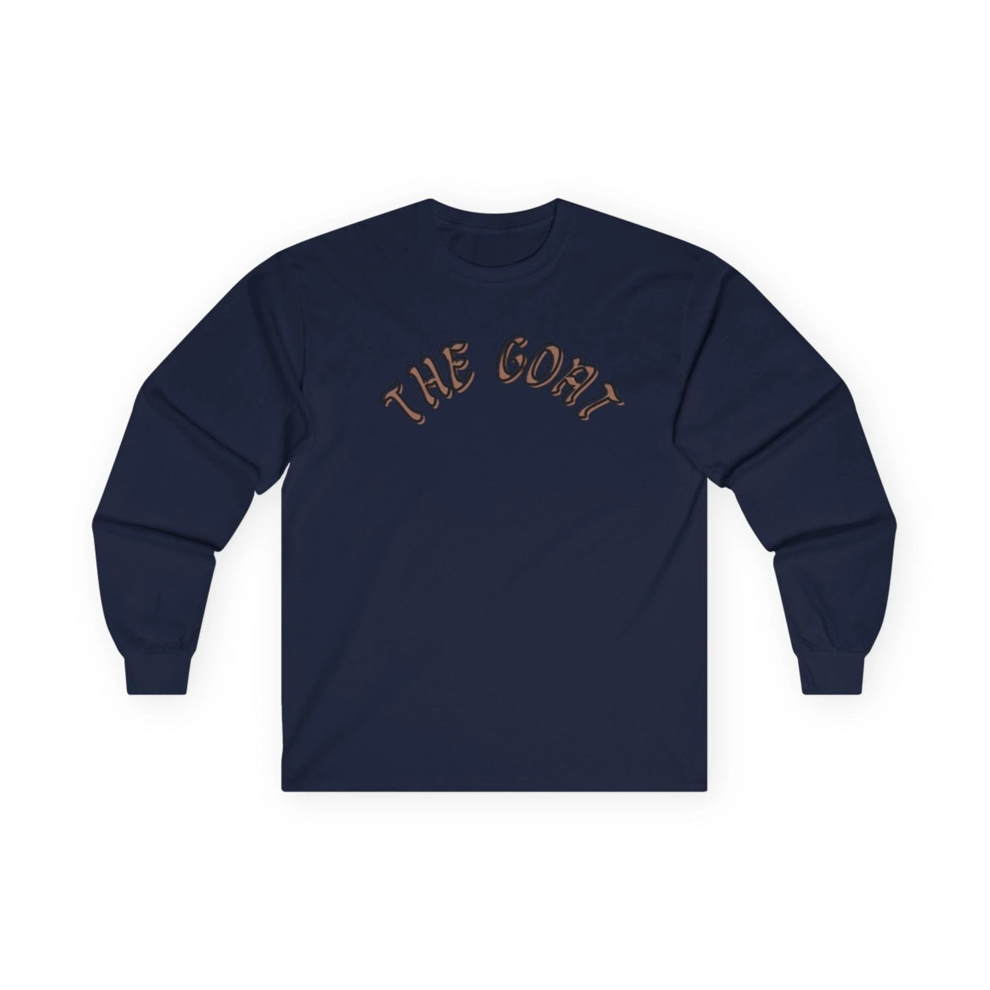 The GOAT Unisex Long Sleeve Tee, Casual Wear, Perfect for Sports Fans, Gift for Him or Her, Iconic Statement Shirt