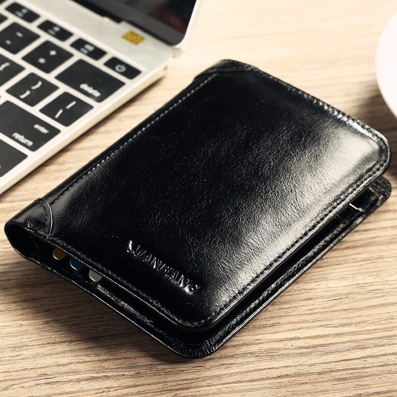 Men's Short Leather Wallet