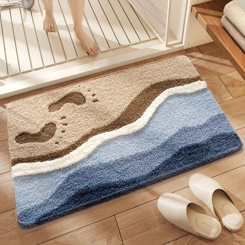 Wear-resistant Bedside Rug Doorway Water-absorbent Non-slip Doormat