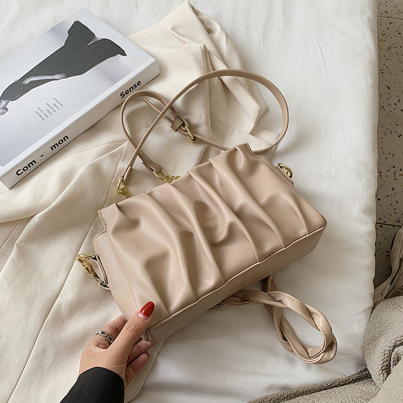 Fold Texture Shoulder Bag