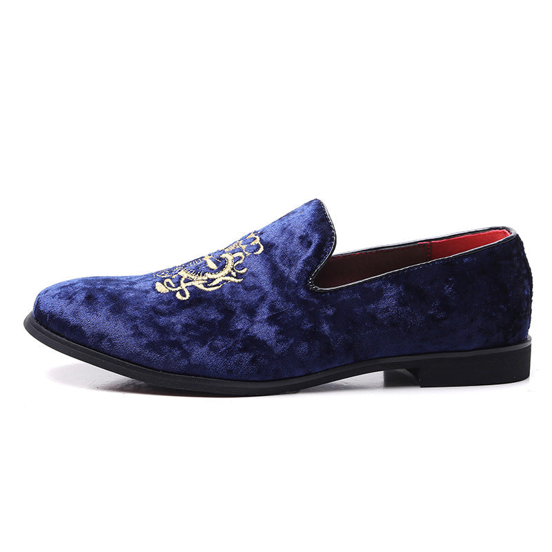 Men's Embroidered Slip-on Loafers