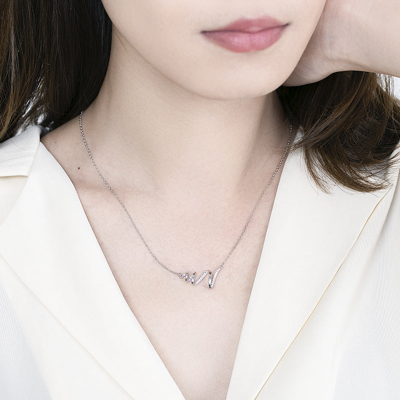 Heartbeat Necklace S925 Sterling Silver