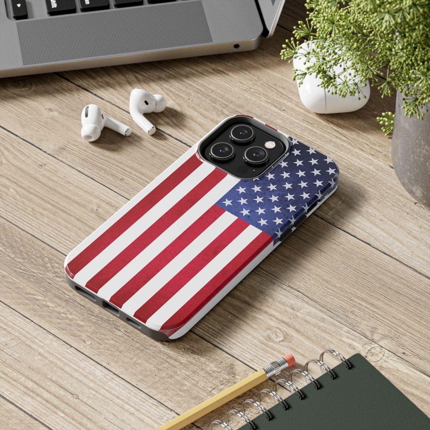 USA Flag Printed Tough Phone Cases
