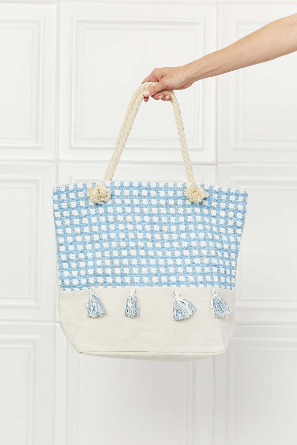 Bolso de mano con borla Justin Taylor Picnic Date