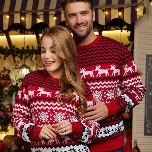 Suéter de moda europeo y americano, atuendo nuevo para parejas