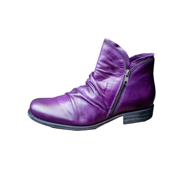 Women's Casual Round-Toe Boots