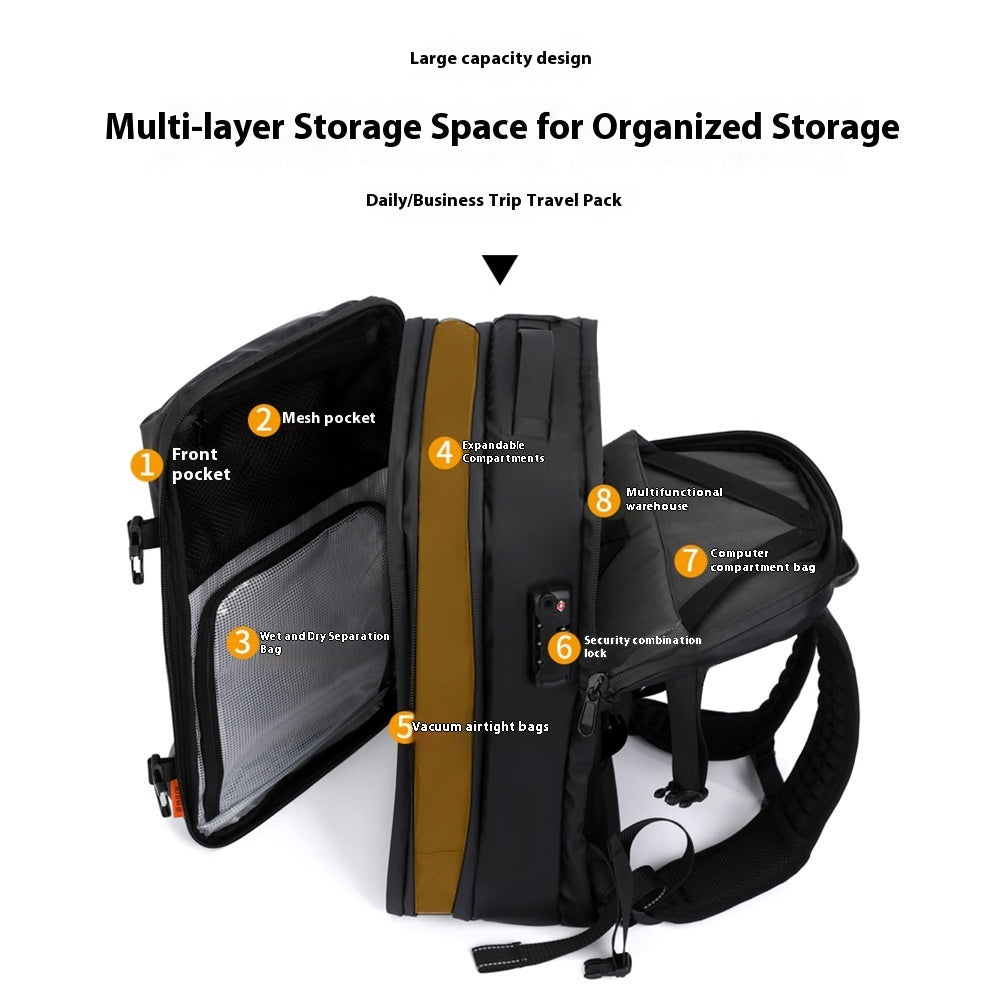 Vacuum Compression Large Capacity Business Backpack