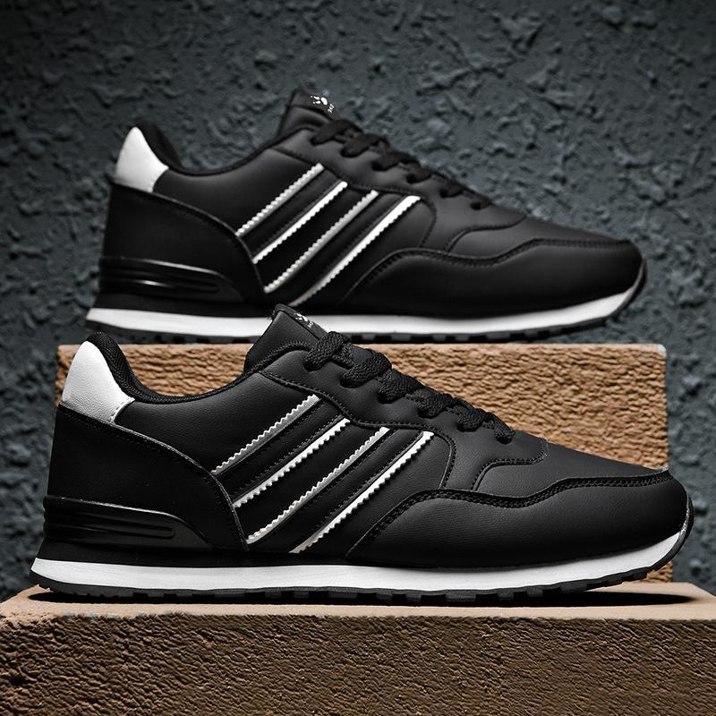 Men's Leather Casual Lightweight Sneakers