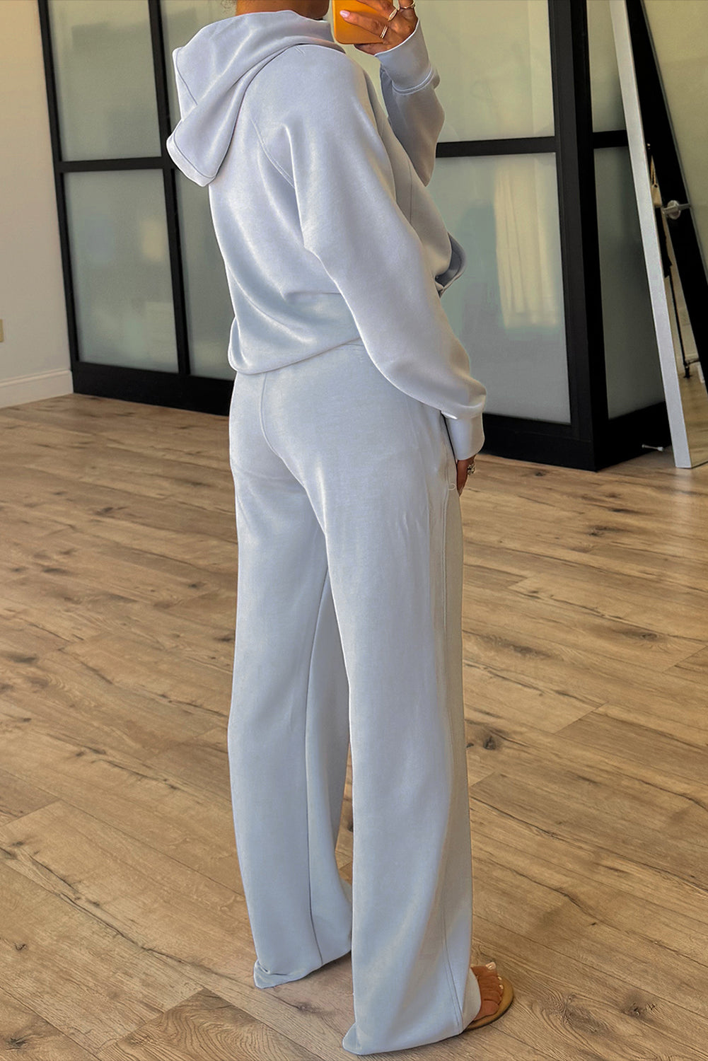 Conjunto de 2 piezas de pantalón deportivo y sudadera con media cremallera, orificio para pulgar y Jet Stream