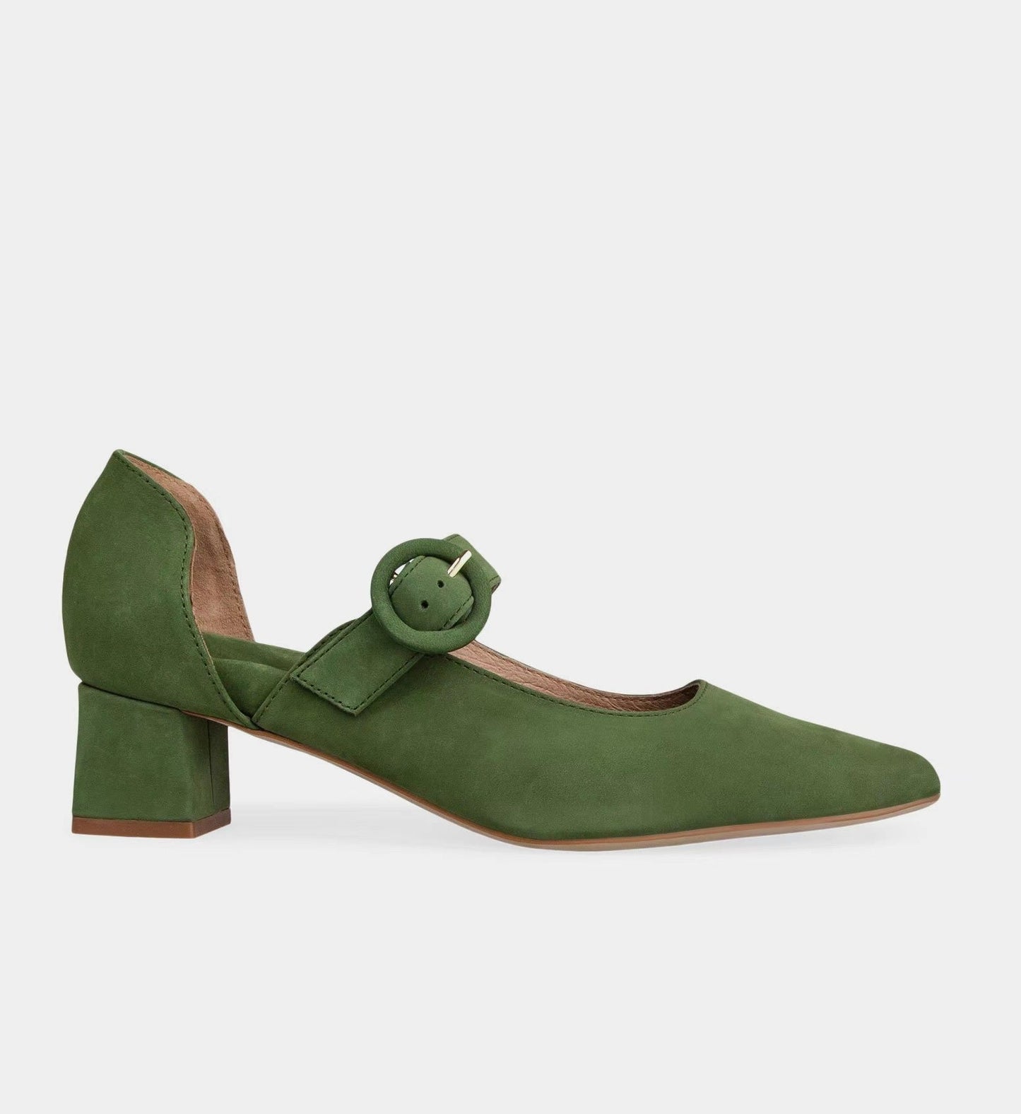 Pointed-Toe Block Heel Shoes