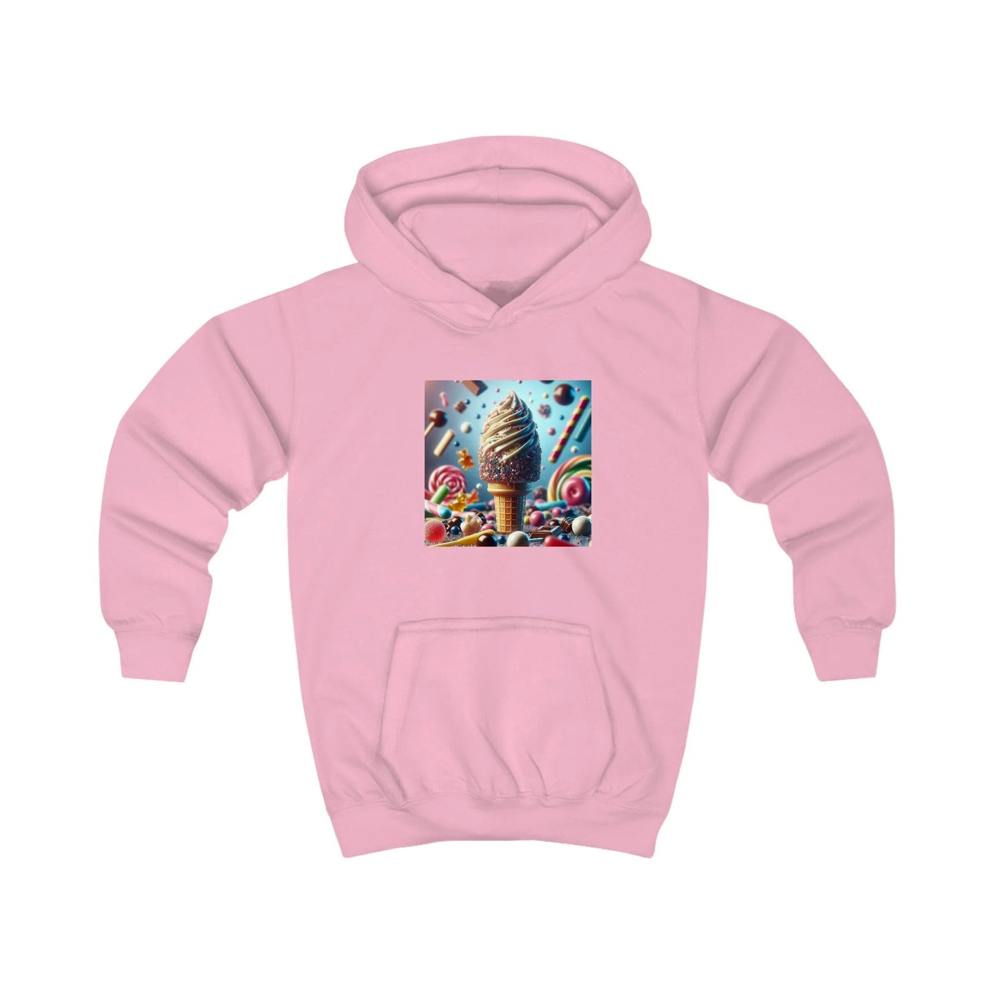 Ice Cream Fun Kids Hoodie - Colorful Candy Design
