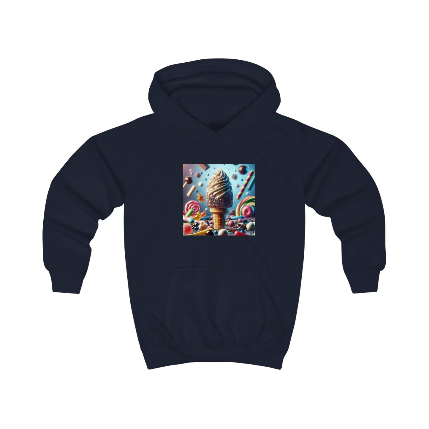 Ice Cream Fun Kids Hoodie - Colorful Candy Design
