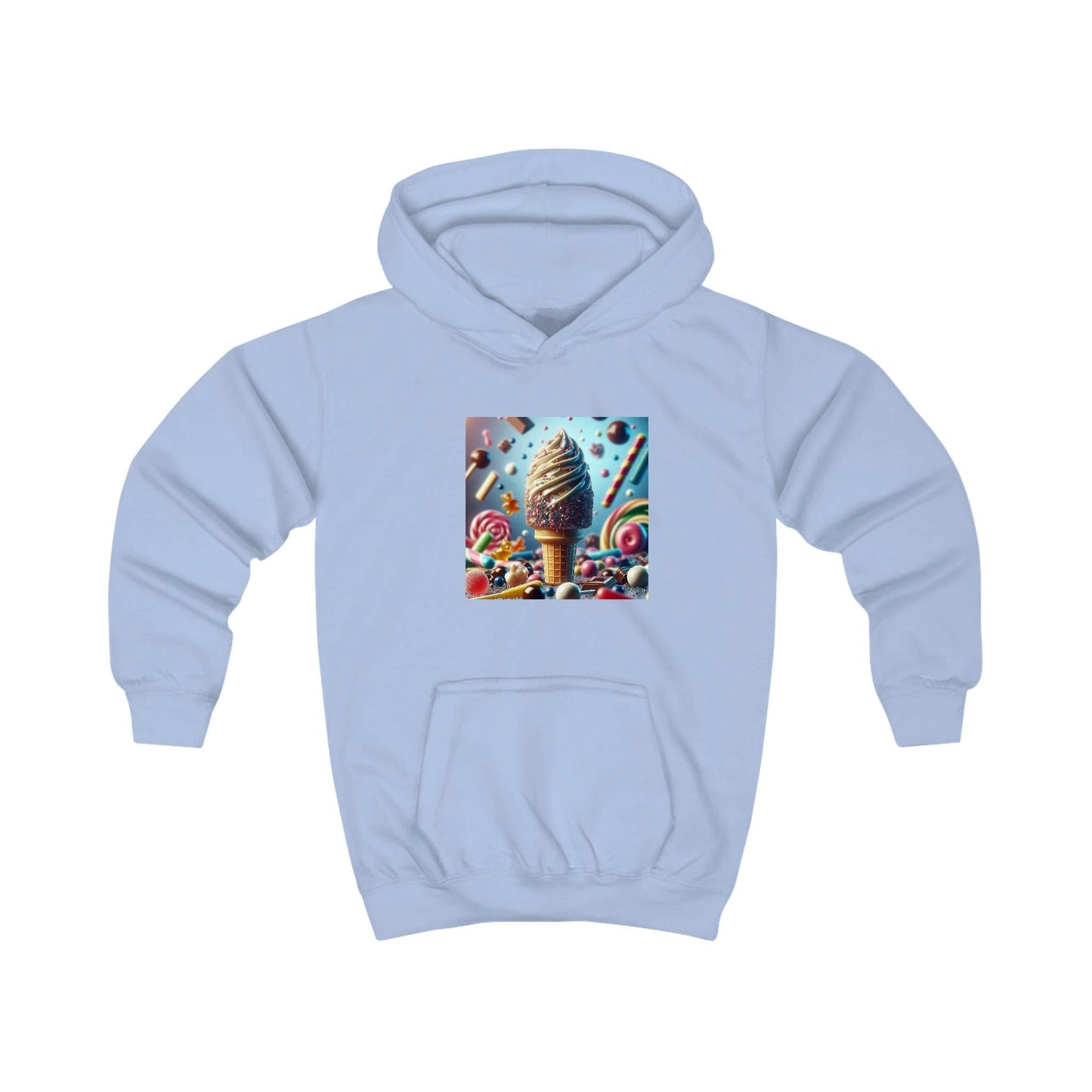 Ice Cream Fun Kids Hoodie - Colorful Candy Design