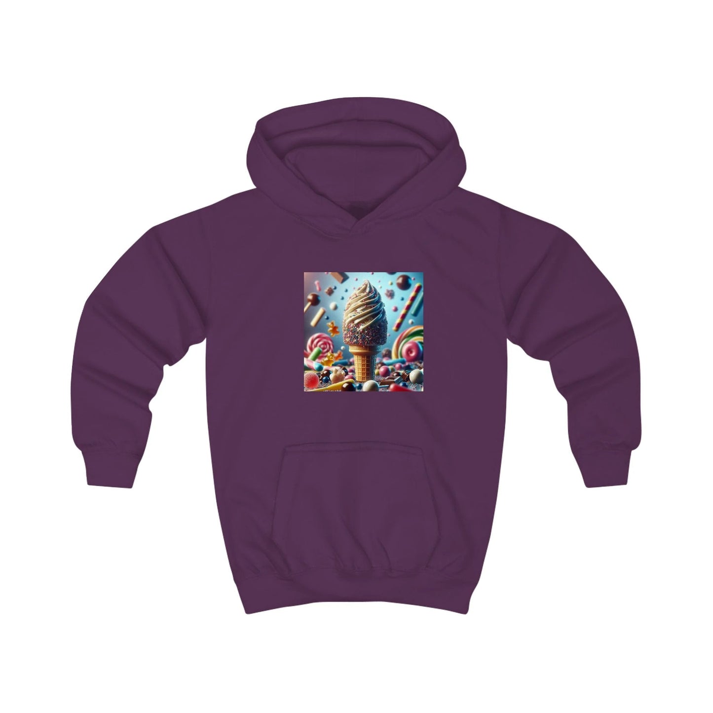 Ice Cream Fun Kids Hoodie - Colorful Candy Design