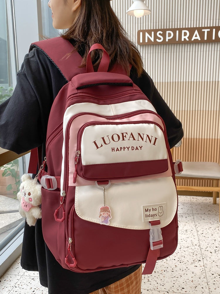 Korean Style College Student Backpack Shoulder Bag