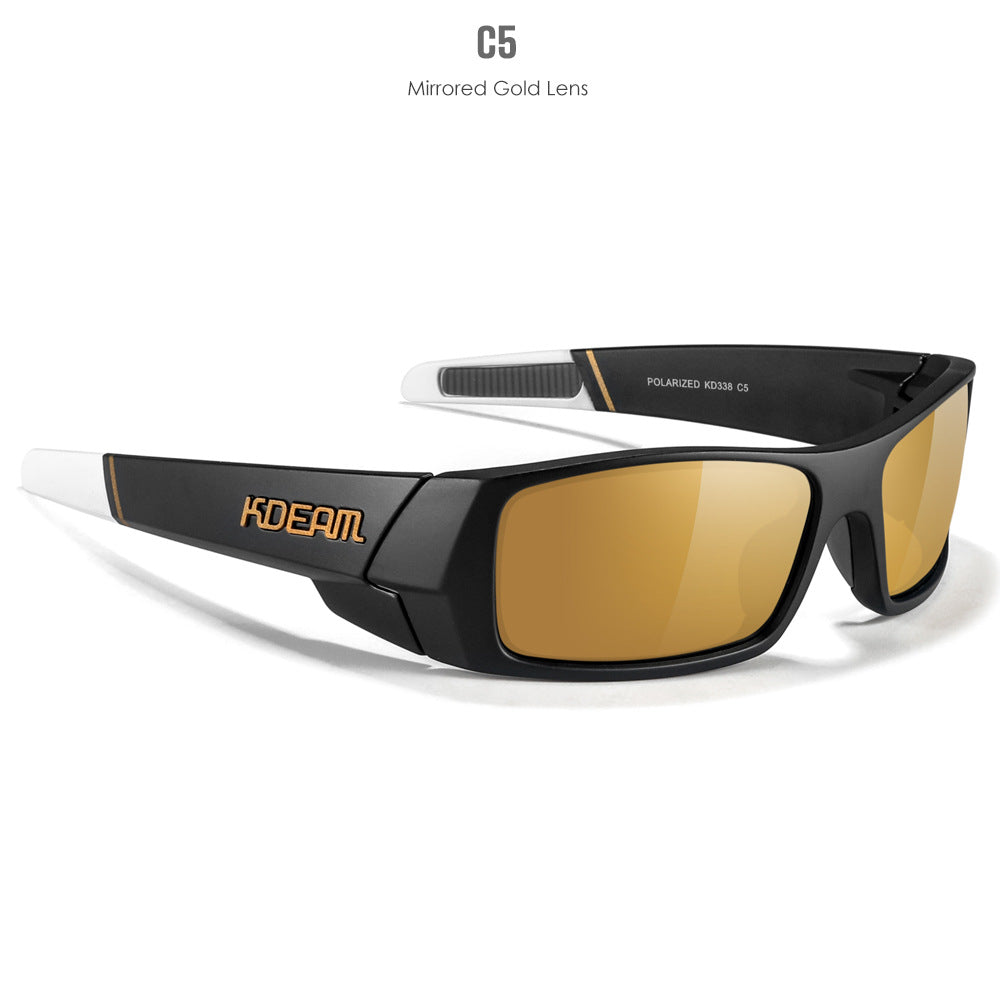 New Outdoor Sports Polarized Sunglasses Square Versatile Eye Protection Colorful Sunglasses