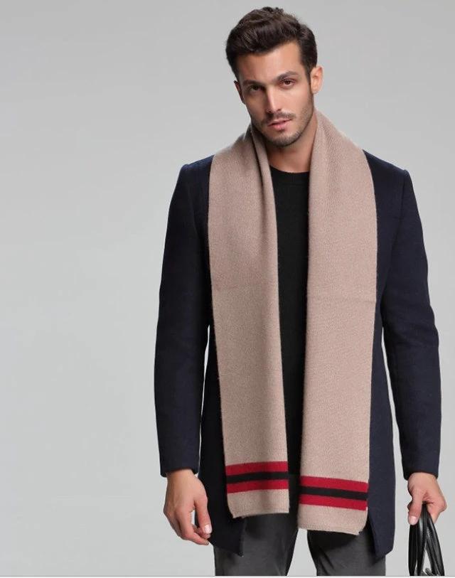 Men's Cashmere Tide Business Casual Double-sided Scarf