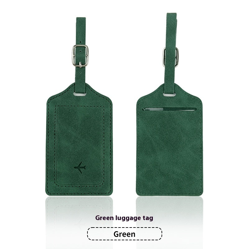 PU Leather Anti-magnetic Passport Holder Luggage Tag Suit