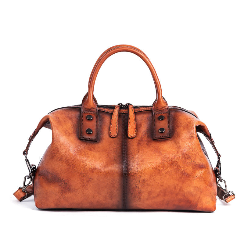 Retro Cowhide Messenger Bag