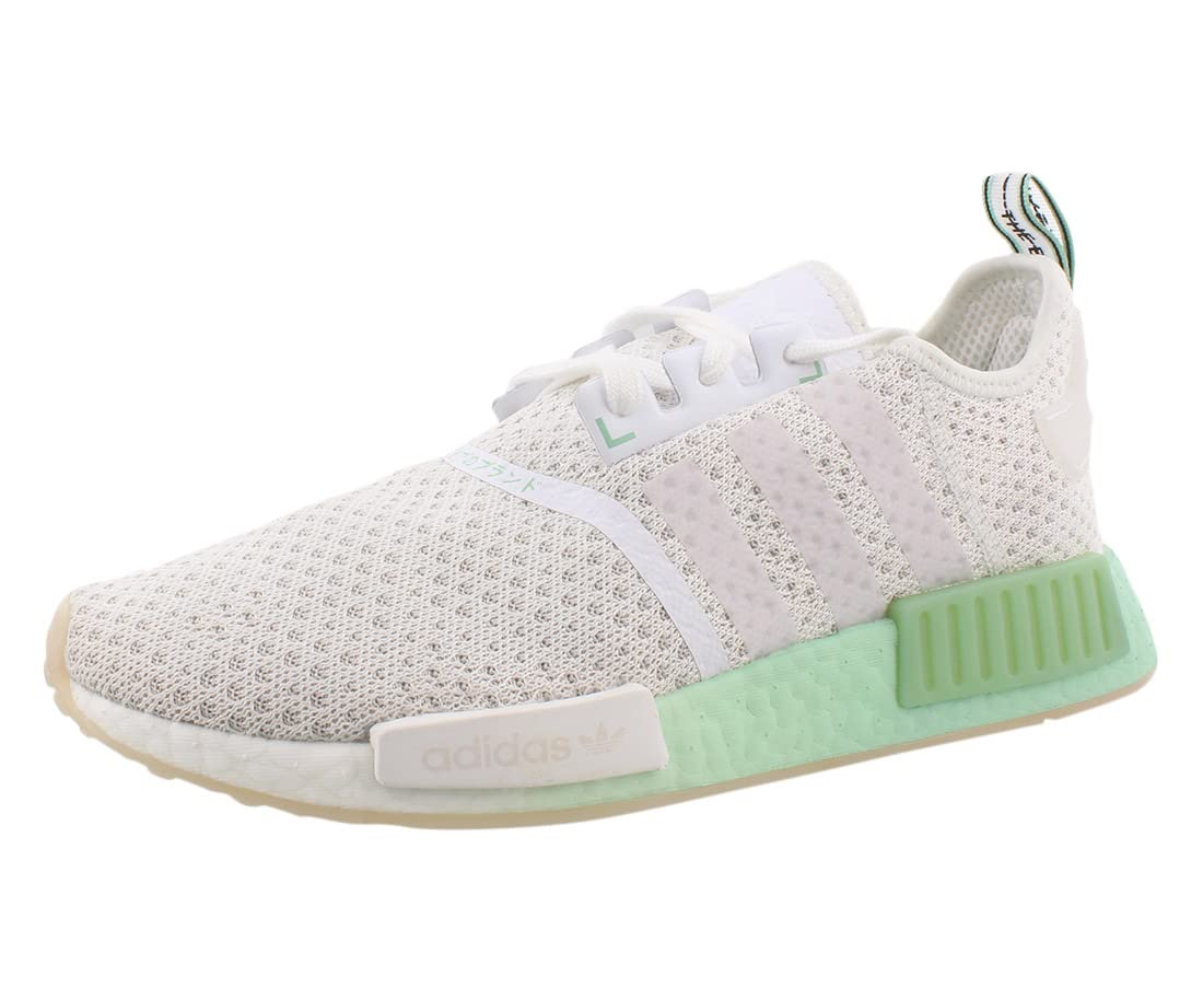 adidas NMD_R1 Mens Shoes Size 8.5 Color: Cloud White/Blush Green-White