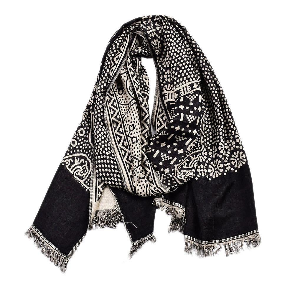Men's Cotton And Linen Short Scarf