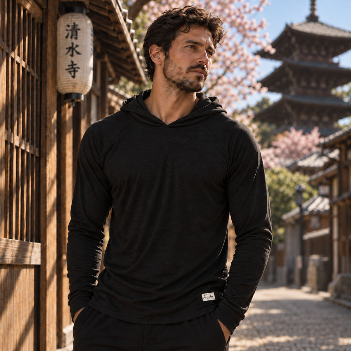 4 Corners Classic Hoodie (Raven Black)