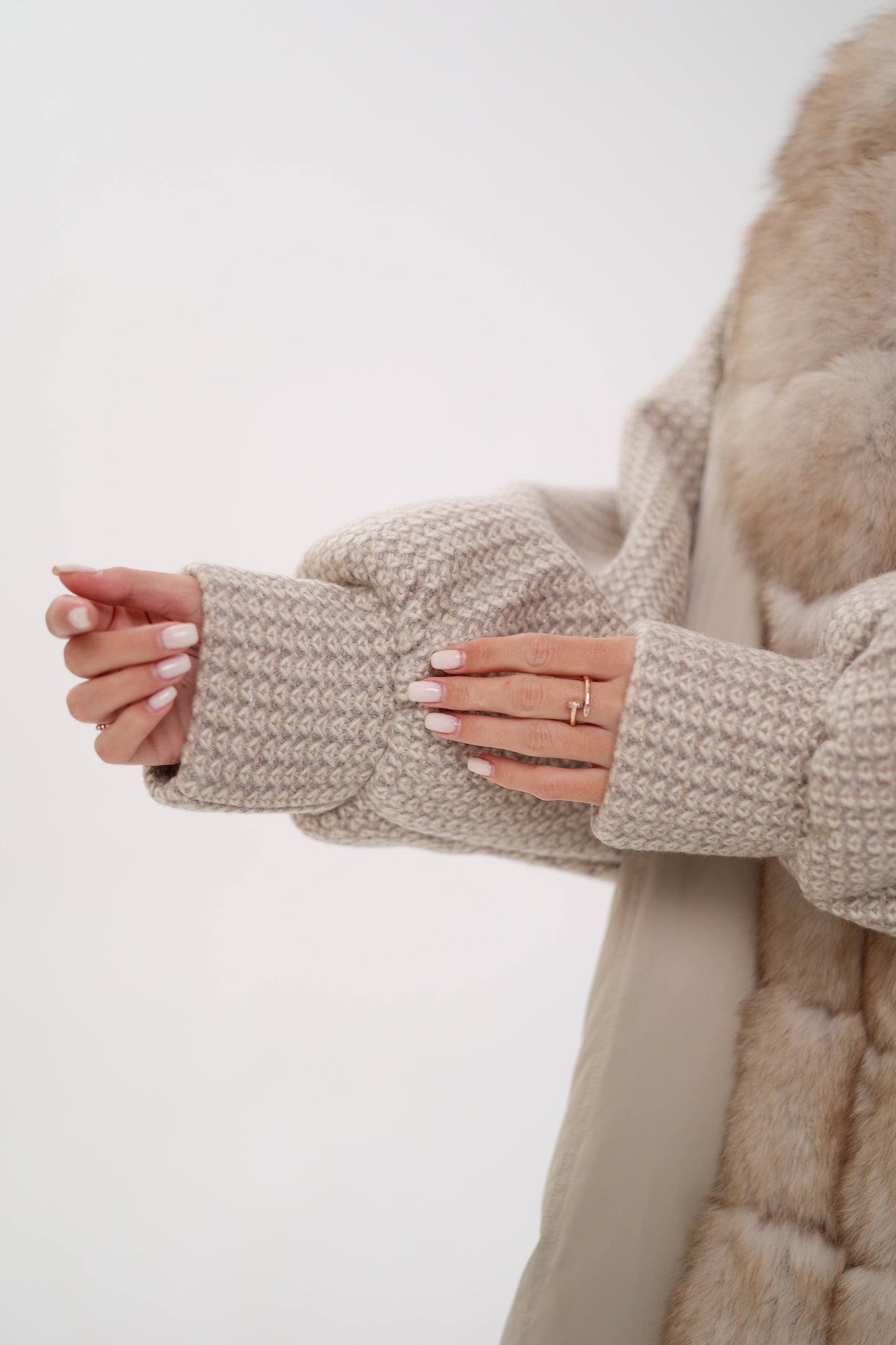 Abrigo de plumón Genuine Polar Fox Boucle