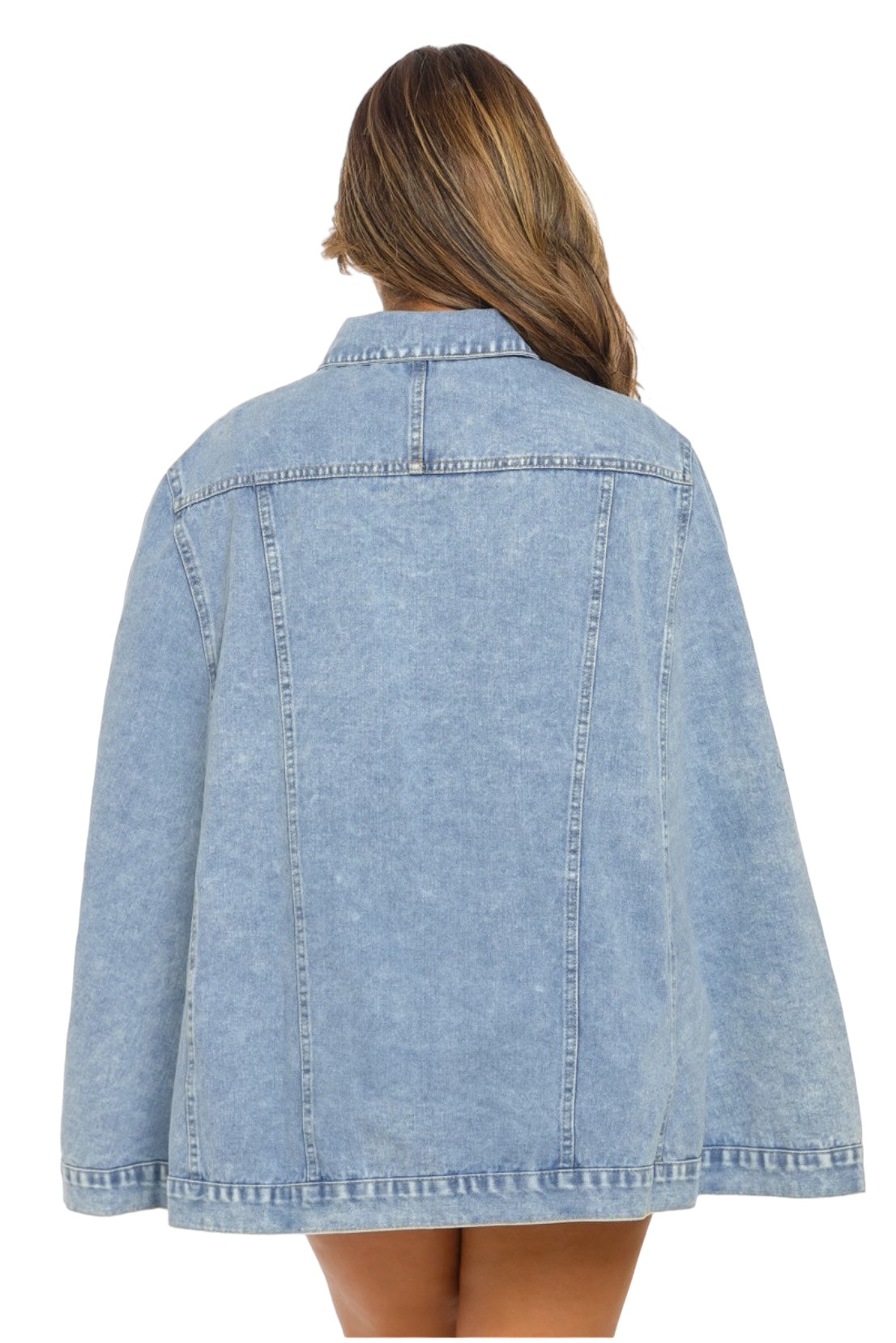 Poncho de mezclilla