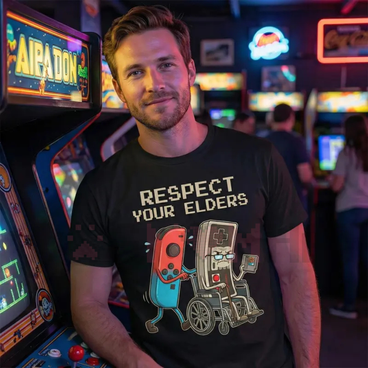 Funny Retro Gamer Graphic T-Shirt
