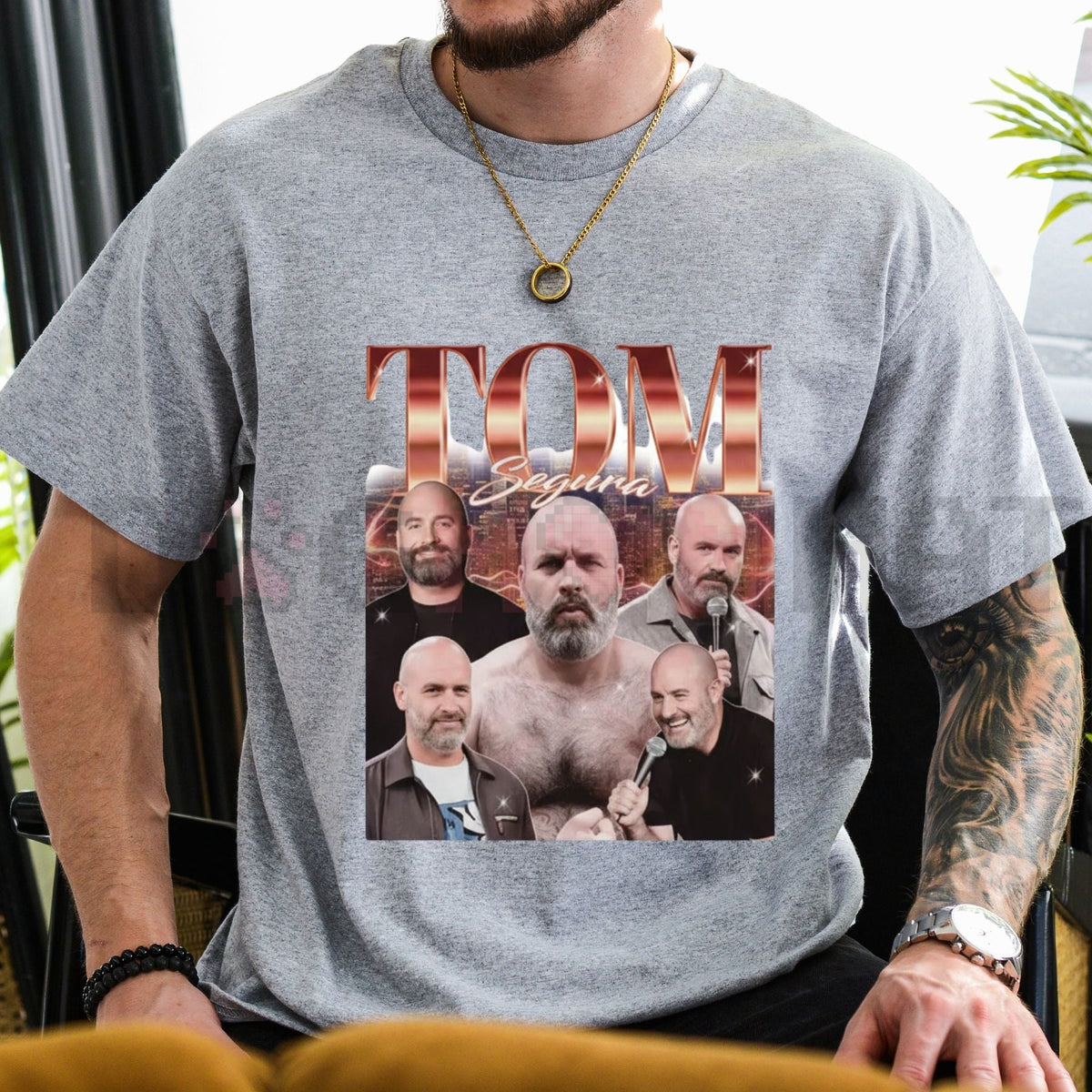 Retro TOM SEGURA Shirt – Vintage 90s Tom Segura Homage Tshirt Fan Tees