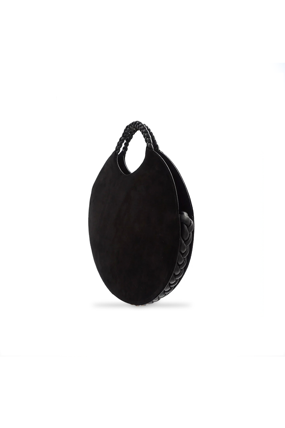 Bolso Luna en Ante Negro/Piel Nappa