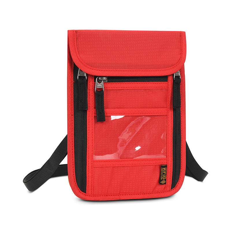 Multifunctional Passport Bag Ticket Clip Carrying Case Large Capacity