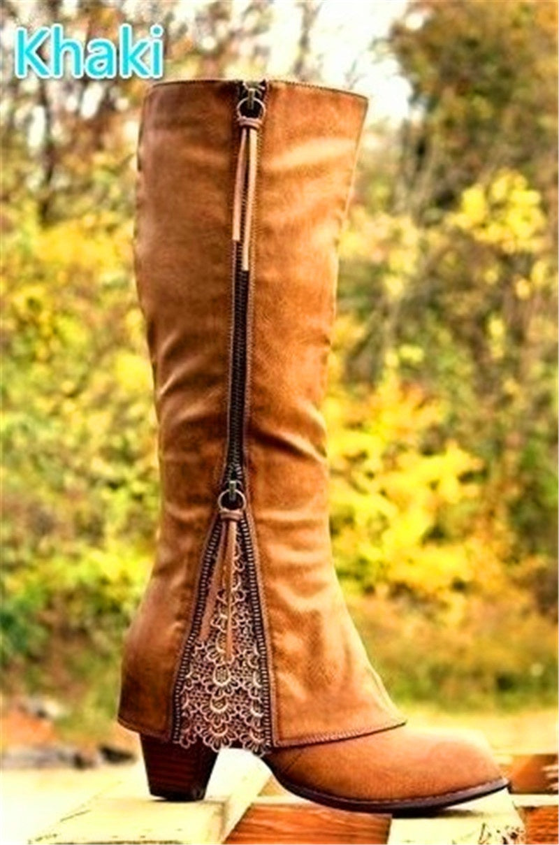 Women's Tassel High-Heel Fashion Ankle Boots