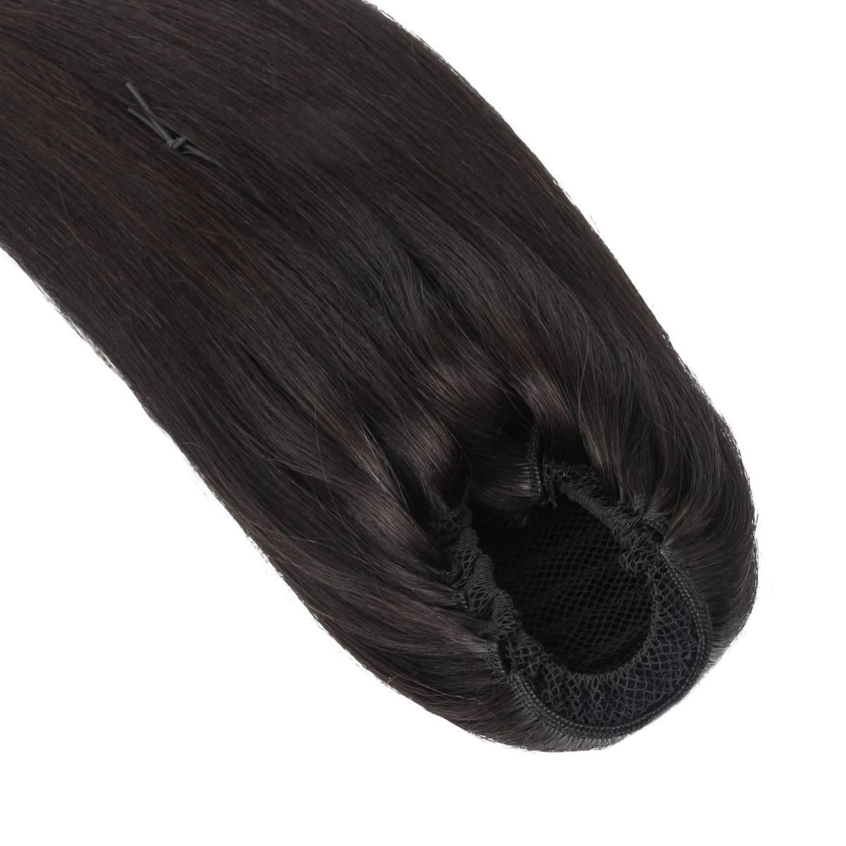 Cola de caballo de extensión de cabello humano 100% liso y virgen