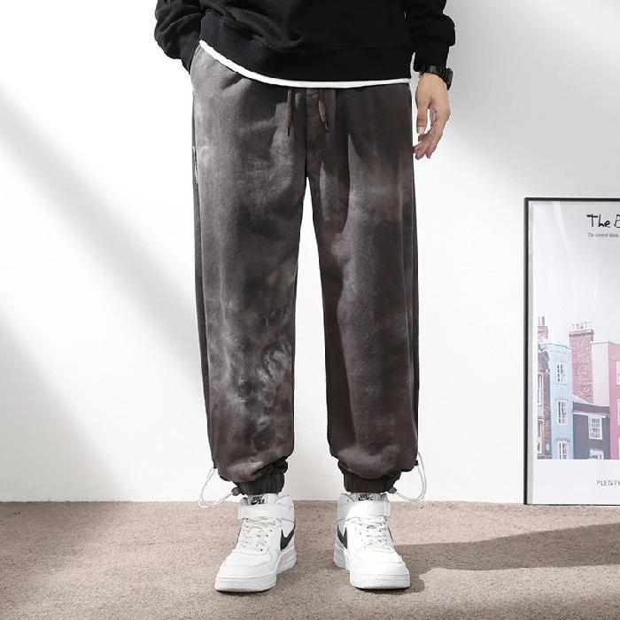 Men's Elastic Waist Drawstring Ankle-tied Sweatpants