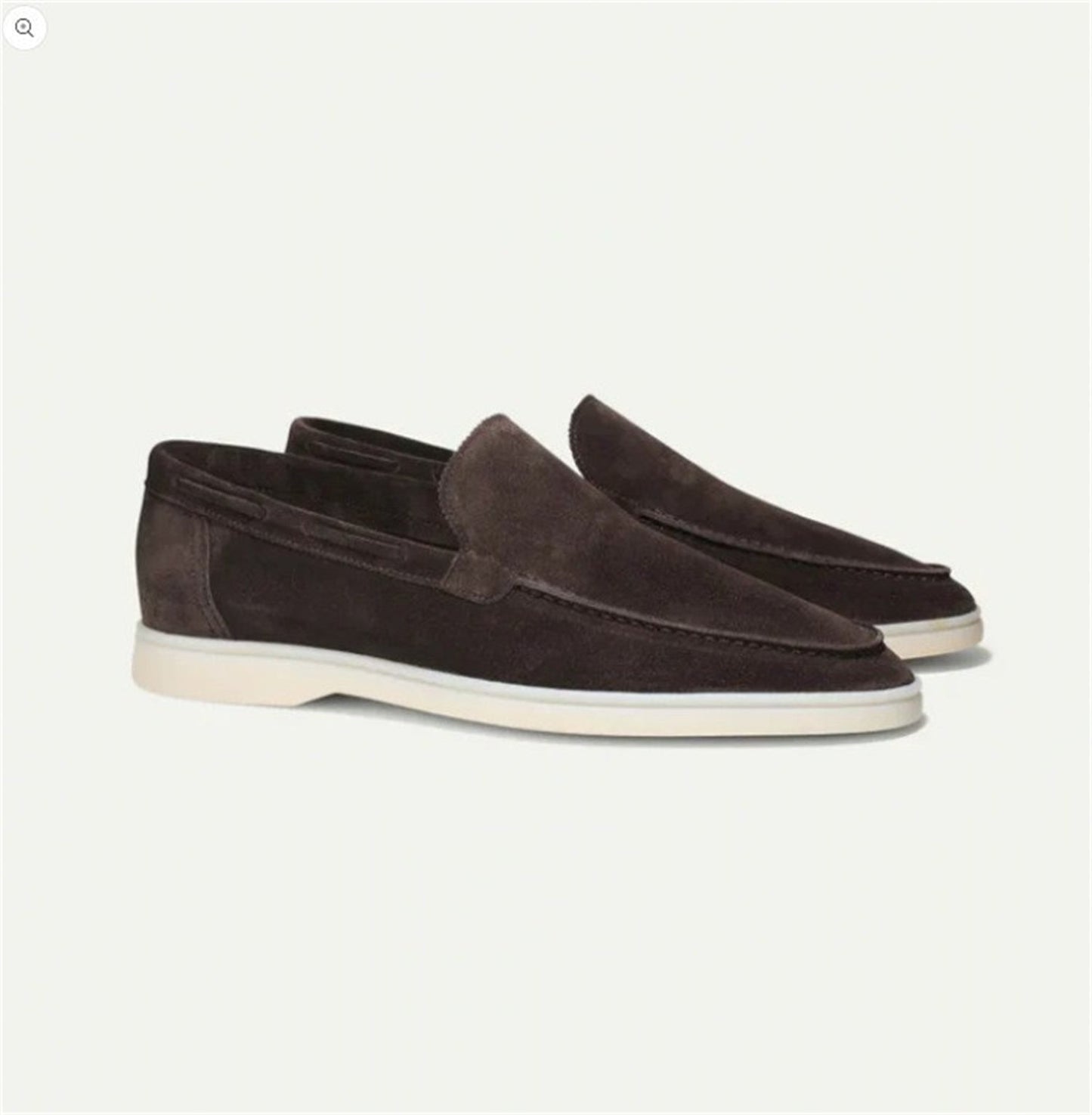 Frosted Suede Driving Flats
