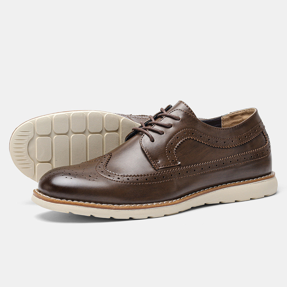 Men's Ultra-light Brogue Casual Sneakers