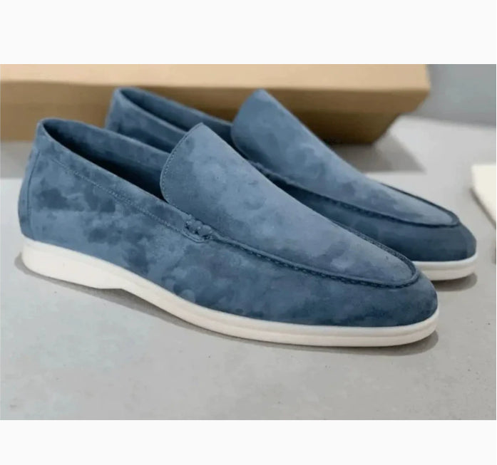 Men's Matte Suede Slip-On Loafers