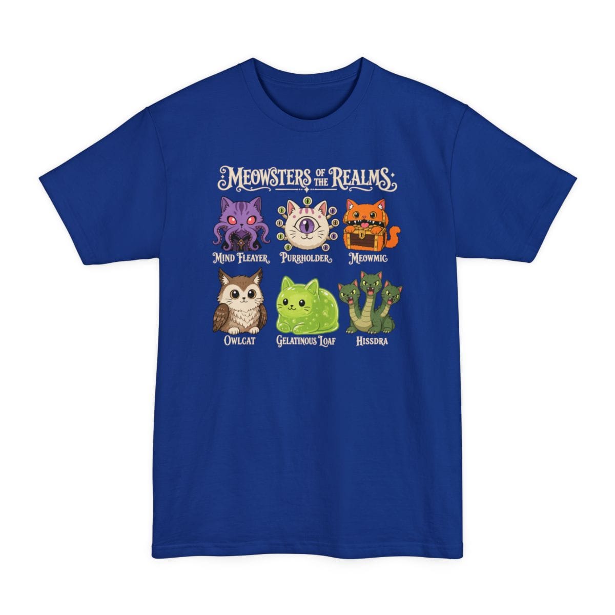 Meowsters of the Realms Tall T-Shirt