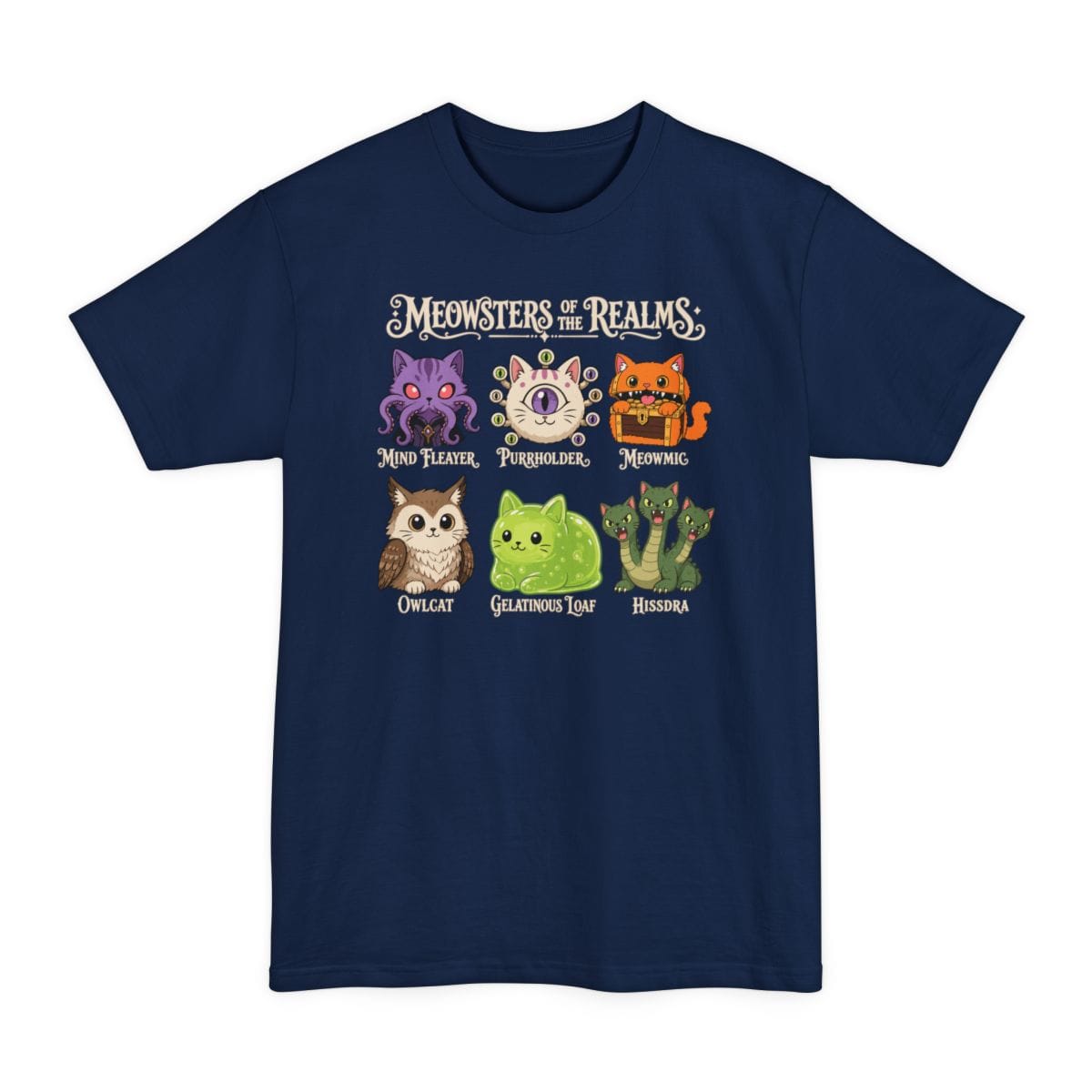 Meowsters of the Realms Tall T-Shirt