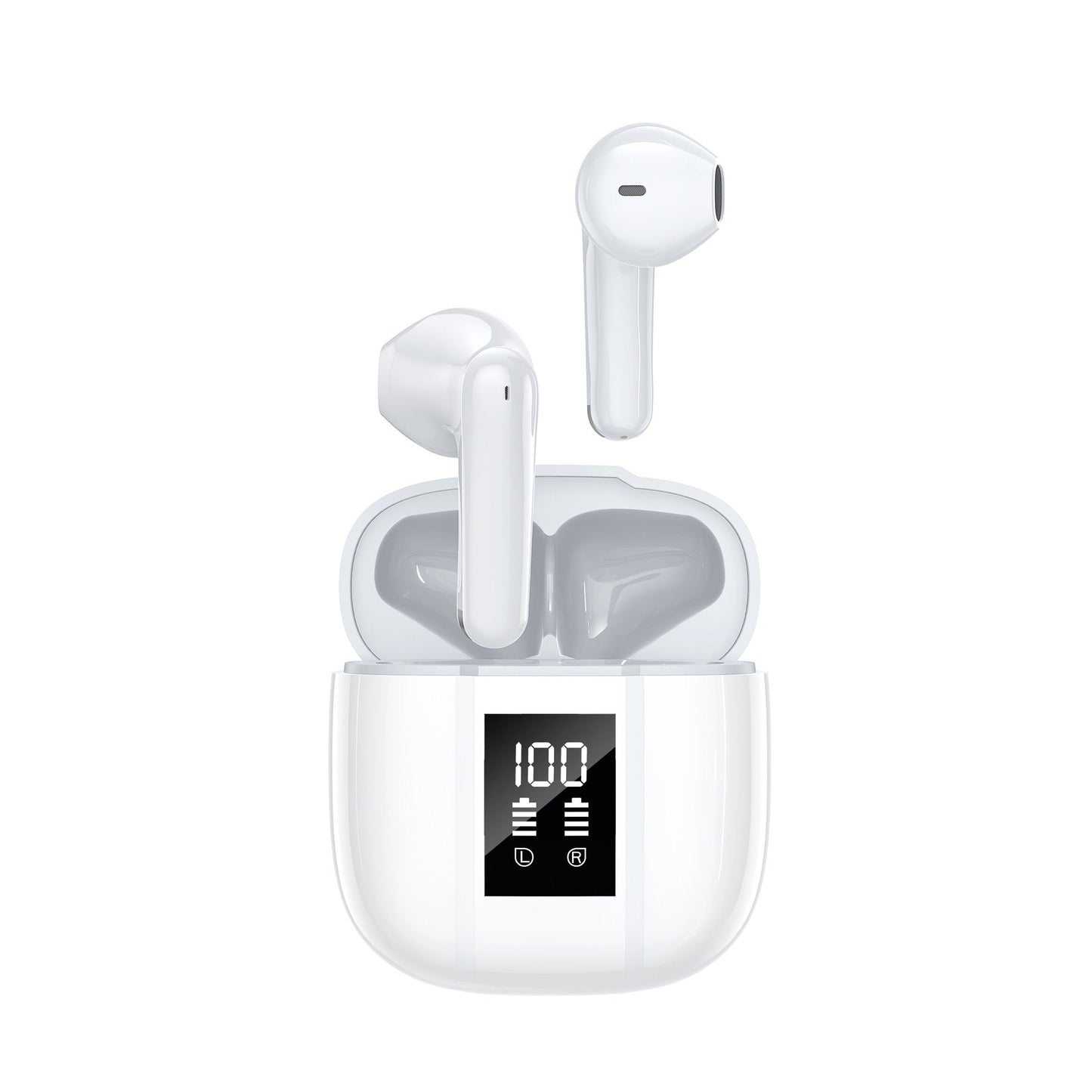 Wireless Bluetooth Earphones With Battery Level Display
