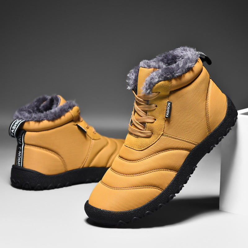 Fleece-Lined Casual Snow Boots