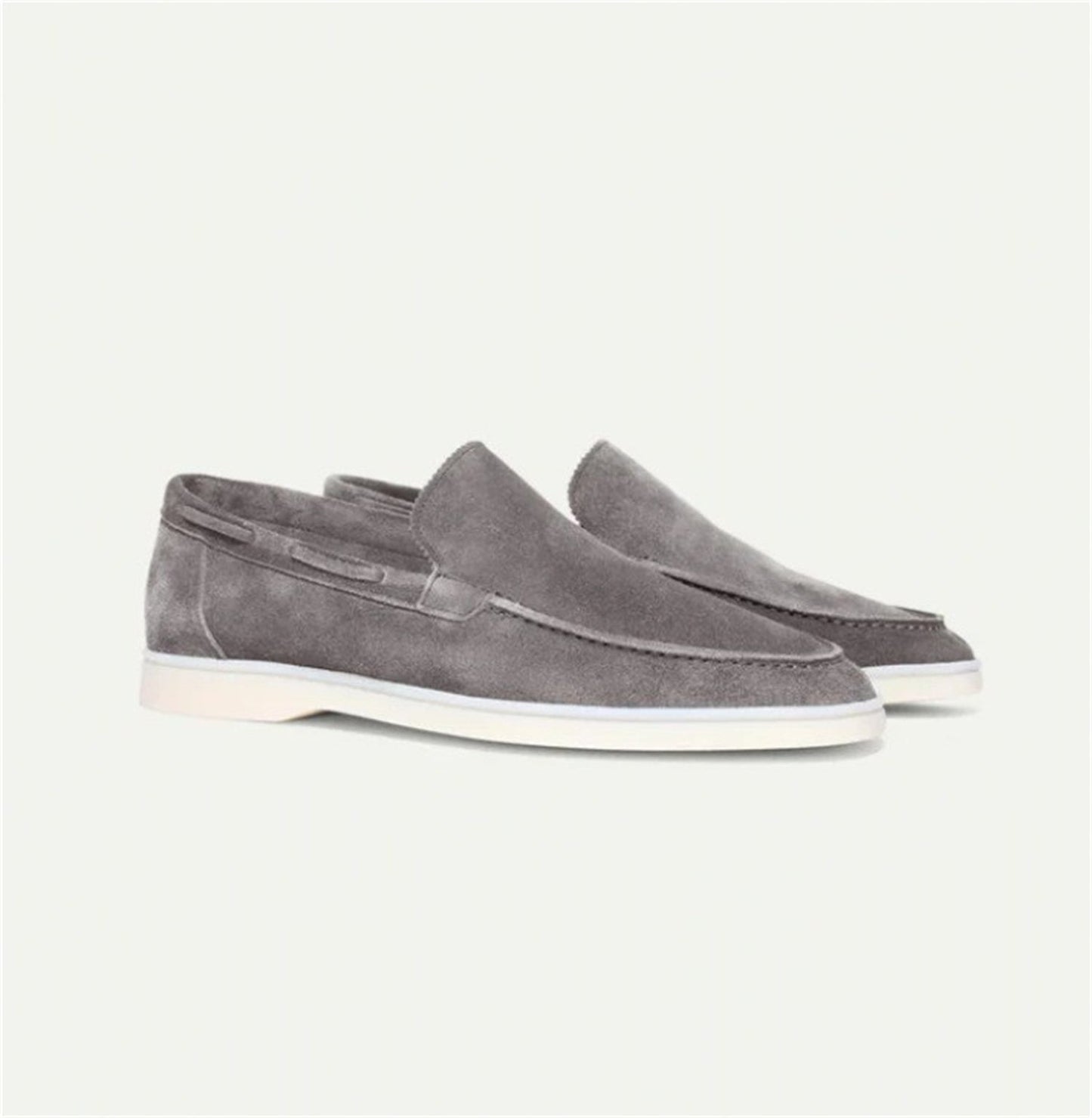 Frosted Suede Driving Flats