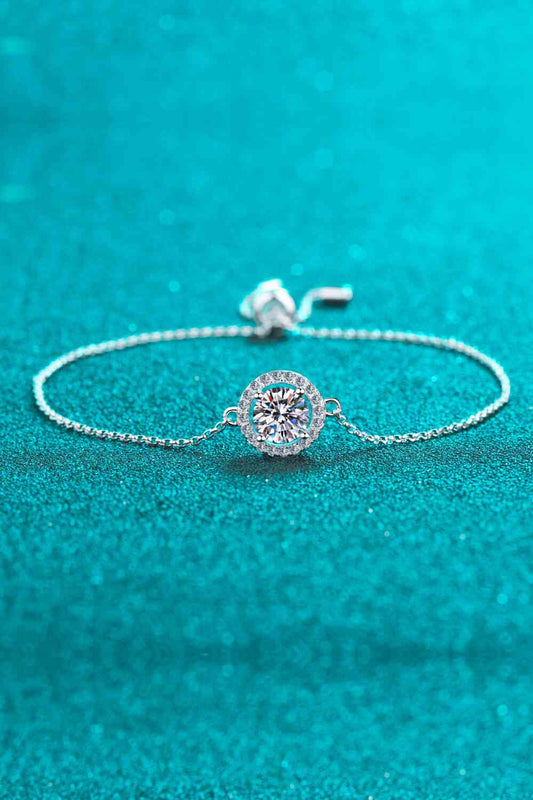 Adored All For Fun 1 Carat Moissanite Bracelet – Elegant 925 Sterling Silver Design