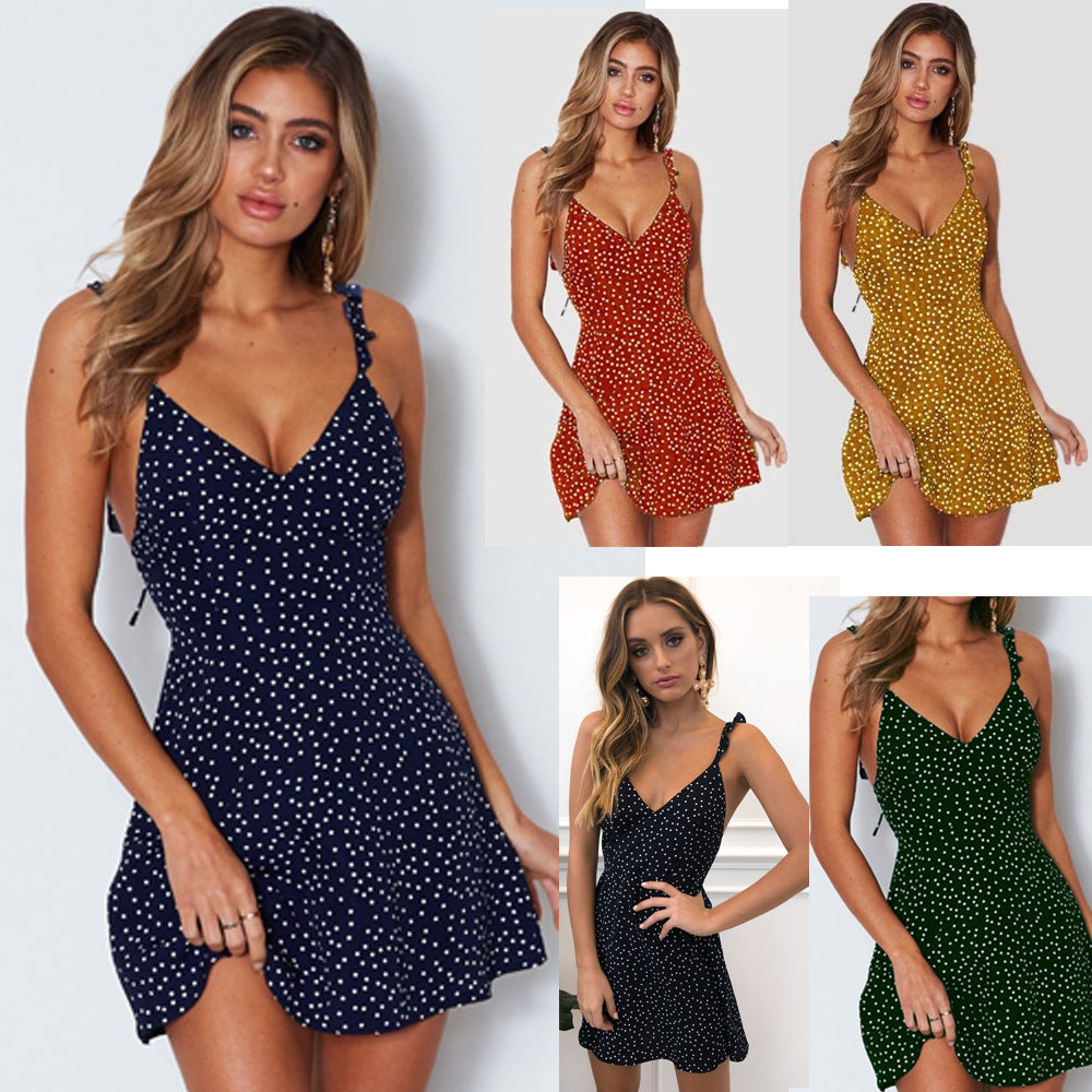 Vestido playero de verano de moda para mujer