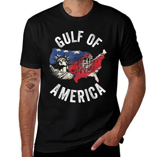 Camiseta sin etiquetas con diseño del Golfo de los Estados Unidos de América